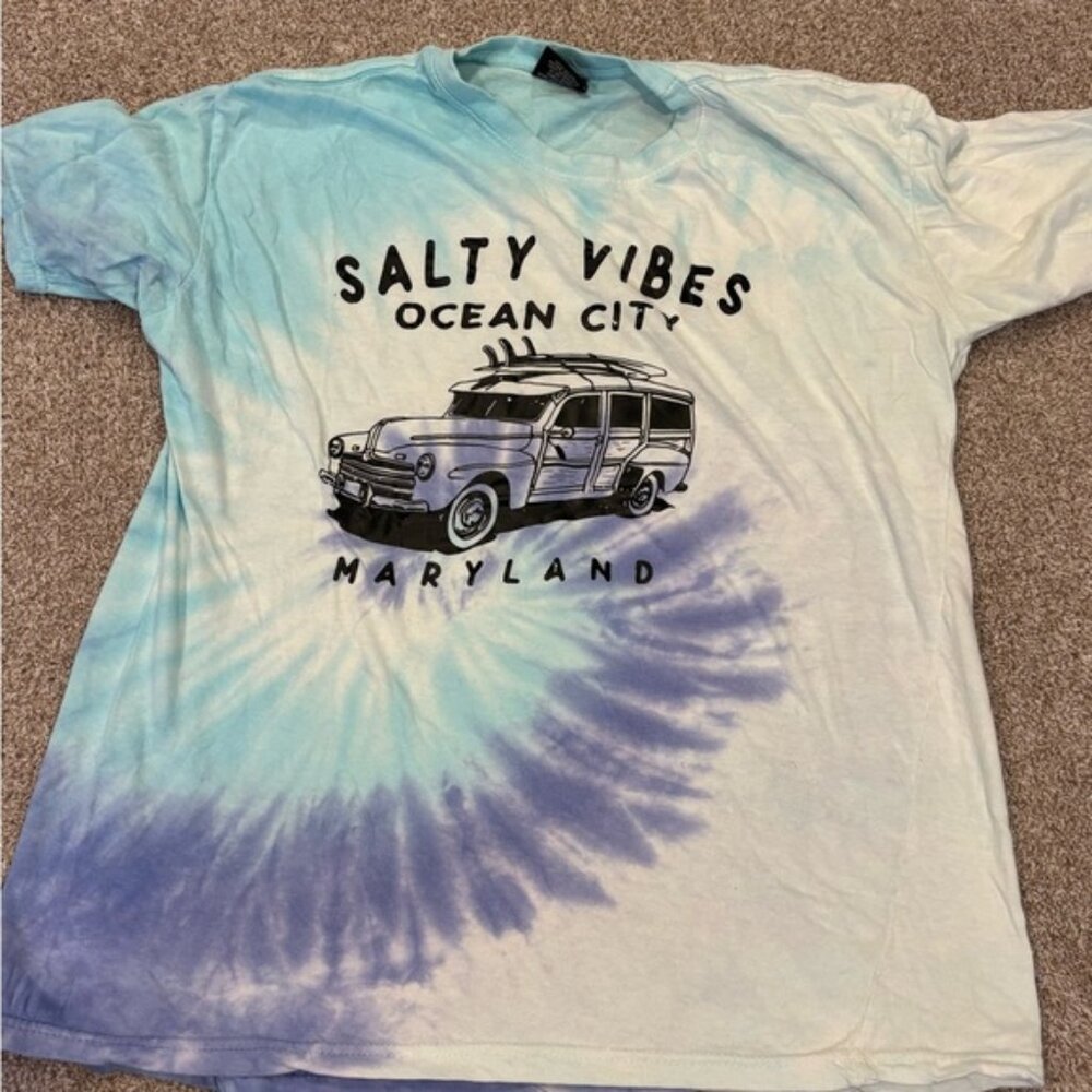 Salty Vibes Tie-Dye T-Shirt